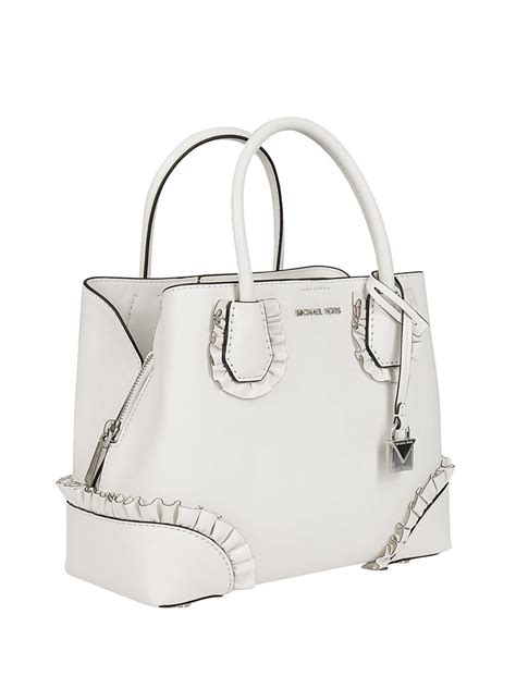 michael kors tote bag white|small white Michael Kors bag.